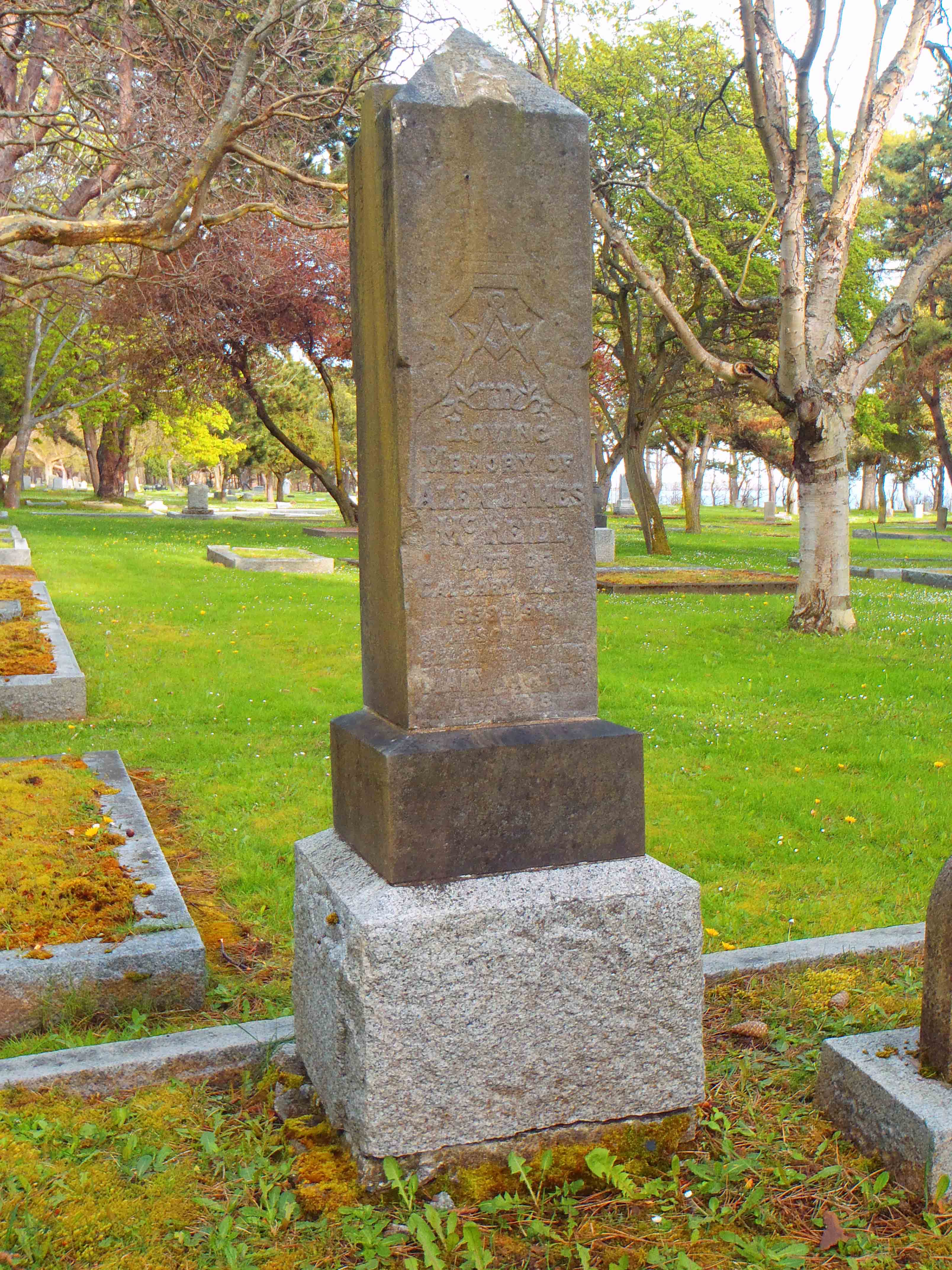 Alexander James McNeill grave marker